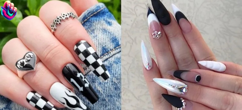 Black & White Nail Designs