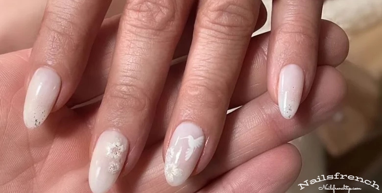 White-on-white nails