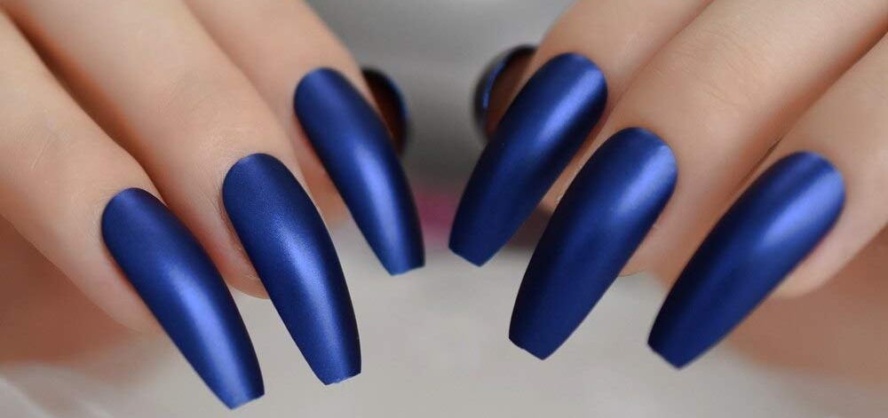 Royal blue nails